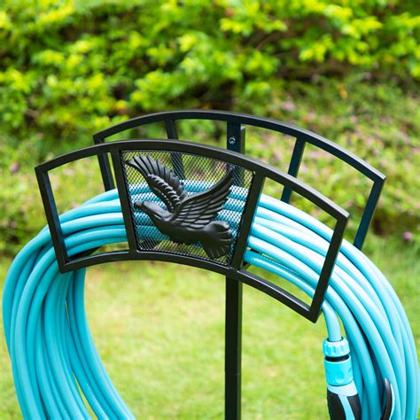 metal garden hose bracket|garden hose rack wall mount.